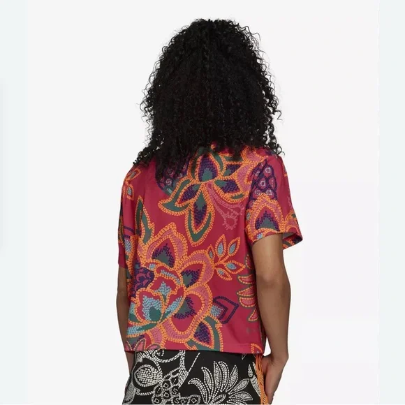 Adidas Farm GFX Tee Pink and Orange - Picture 3 of 9